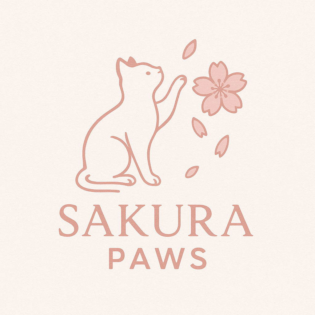 Sakura Paws cat café logo